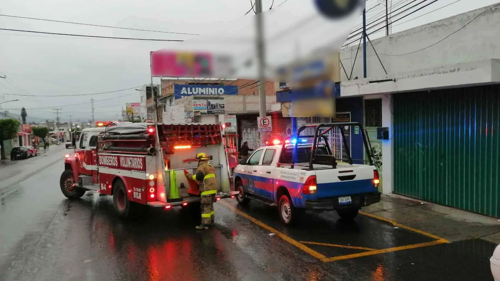 incendio en comercio